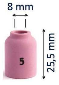 Сопло керамическое 25,5мм TBi SRP 9-20-21 (газ. линза)